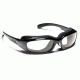 7 Eye Churada AirShield Sunglasses,Matte Black Frame,SharpView Clear Lens,S-M 160140