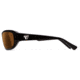 7Eye by Panoptix Airshield Aspen Sunglasses, RX Ready, Black Fade Frame, SharpView Copper Lens, S-M 335842