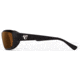 7Eye by Panoptix Airshield Aspen Sunglasses, RX Ready, Matte Black Frame, SharpView Copper Lens, S-M 330142