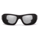 7Eye by Panoptix Airshield Aspen Sunglasses, RX Ready, Matte Black Frame, SharpView Clear Lens, S-M 330140