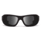 7Eye by Panoptix Airshield Aspen Sunglasses, RX Ready, Matte Black Frame, SharpView Gray Lens, S-M 330141