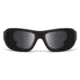 7Eye by Panoptix Airshield Aspen Sunglasses, RX Ready, Matte Black Frame, SharpView Polarized Gray Lens, S-M 330153
