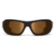 7Eye by Panoptix Airshield Aspen Sunglasses, RX Ready, Matte Black Frame, SharpView Polarized Copper Lens, S-M 330154