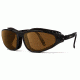 7Eye by Panoptix Mens AirShield Raptor FX Sunglasses, RX Ready, Glossy Black Frame, SharpView Polarized Copper Lens, S-L 110554