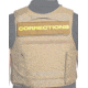 Ace Link Armor Corrections Patch, Yellow On Coyote, B-TG-ID-COR-YL-CBR