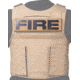 Ace Link Armor Fire Patch, Black On Coyote, B-TG-ID-FI-BLK-CBR