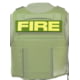 Ace Link Armor Fire Patch, Yellow On Green, B-TG-ID-FI-YL-GRN