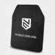 Ace Link Armor Level lllA Armor Handgun Plate, Black, 10x12in, B-AP-3A-1012-PE-SC