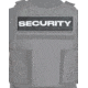 Ace Link Armor Security Patch, White On Black, B-TG-ID-SEC-WH-BLK