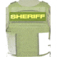 Ace Link Armor Sheriff Patch, Yellow On Green, B-TG-ID-SHE-YL-GRN