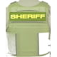 Ace Link Armor Sheriff Patch, Yellow On Green, B-TG-ID-SHE-YL-GRN