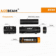 Acebeam EC65 1 x 21700 4 x CREE XHP35 HI LED Rechargeable Flashlight, 4000 Lumens, Black, EC65-XHP35