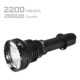 Acebeam L19 2.0 Long Range Flashlight, 21700 Li-Ion Battery, 2200 Lumen, Black, 163.8x60x25.4mm, L19 2.0 White SFT40