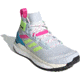 Adidas Terrex Free Hiker Primeblue Shoes - Women's, Halo Blue/Hi-Res Yellow/Screaming Pink, 7.5, FY7336-454-7.5