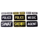 BlackHawk Agent Patch w/Velcro 2 X 4 (1047) White on Black ''Agent'' 90AP00BK for Police, LE, FBI, CIA Agents