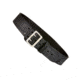 Aker Leather Model B03 2.25inch Half Leather Lined Sam Browne Belts, Chrome Buckle, 44 in, Basketweave, Black, B03-BW-44-CH