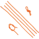 Allen 10 inch Highly Reflective Flagging Cords, 10in, Orange, 6 Pack, 456