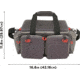 Allen Competitor Premium Molded Lockable Range Bag, Internal Tote and Fold-Up Gun Mat, Heather Gray/Red, 16.6 in x 9 in x 11.8 in, 8325