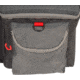 Allen Competitor Premium Molded Lockable Range Bag, Internal Tote and Fold-Up Gun Mat, Heather Gray/Red, 16.6 in x 9 in x 11.8 in, 8325