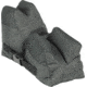 Allen Eliminator Front/Rear Range Bag Combo w/Connected Style Front and Rear, Gray, Polyester, 18415