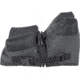 Allen Eliminator Front/Rear Range Bag Combo w/Connected Style Front and Rear, Gray, Polyester, 18415