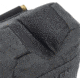 Allen Eliminator Front/Rear Range Bag Combo w/Connected Style Front and Rear, Gray, Polyester, 18415