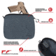 Allen Pistol Pouch Charcoal Neoprene, 9in, Charcoal, 3637