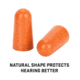 Allen ULTRX Foam Ear Plugs, 6-Pairs, Orange, 4135