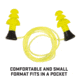 Allen ULTRX Tethered Silicone Ear Plugs, 3-Pairs, Yellow, 4118