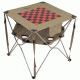 ALPS Mountaineering Eclipse Table with Checkerboard Top, 27 x 27 x 26 inches, Khaki, 8360114