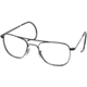 AO Flight Gear Original Pilot Series Sunglasses Frame Only, No Lens Black Frame 52mm Lens Diameter Comfort Cable Temples