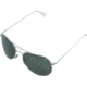 AO II 8-Base Sunglasses, Silver, Wire Spatula, Gray Poly Lens, 52mm, Small S-CCP-WS-52