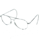 AO General Flight Gear Series Sunglasses - Frame Only, No Lens Silver Frame 52mm Lens Diameter Comfort Cable Temples