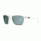 Anarchy Angst Sunglasses, Shiny clear crystal Frame, Smoke w/ Full Silver Mirror - Pol Lens, Polarized, 10218823.QTM