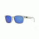 Anarchy Vert Sunglasses, Rubberized frosted crystal Frame, Smoke w Blue Mirror Lens, 10217454.QTM