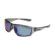 Angler Eyes AE 31 Sunglasses, Gray Crystal Frame, Smoke with Green Mirror Polarized Lenses, 10242555.FGX