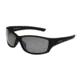 Angler Eyes AEPFL 1801 Sunglasses, Rubberized Black Frame, Smoke with Silver Flash Mirror Polarized Lenses, 10242574.FGX