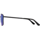 AO Airman Sunglasses - Mens, Matte Black, SunFlash Blue Mirror AOLite Nylon Lenses, Matte Black / SunFlash Blue Mirror Polarized Lens, 56-15-145, AIR156STBKBMN-P