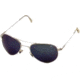 American Optical Flight Gear II Sunglasses Gold Frame Blue Mirror Lens Wire Spatula Temples