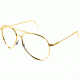 Ao Flight Gear General Series Sunglasses Frame No Lens Gold Wire Spatula 52mm Lens G Ws 52