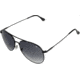AO Flight Gear General Sunglasses, Wire Spatula, Black Frame, Polycarbonate Gradient Grey Lens, 58mm, 32620