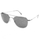 AO Original Pilot Sunglasses, Matte Chrome, Wire Spatula, Gray Glass Lens, 52mm MC-TCG-WS-52