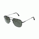 AO Original Pilot Sunglasses, Black, Wire Spatula, Gray Glass Lens, 57mm B-TCG-WS-57