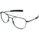 AO Flight Gear Pilot Series Sunglasses Frame, No Lens, Black, Bayonet, 57mm Lens B-BNT-57