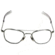 Ao Flight Gear Pilot Series Sunglasses Frame No Lens Matte Chrome Wire Spatula 57mm Lens Mc Ws 57