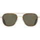 AO Flynn Sunglasses - Mens, Gold Teak, Calobar Green AOLite Nylon Lenses, Gold Teak / Calobar Green Polarized Lens, 55-22-145, FLN255STTKGNN-P