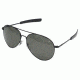 AO General Sunglasses, Black, Bayonet, Grey Glass Lenses, 58mm, Polarized TCGPG-BNT-58
