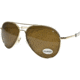 AO General Sunglasses, Gold, Bayonet, Brown Glass Lenses, 58mm, Polarized G-CBPG-BNT-58