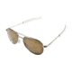 AO General Sunglasses, Gold, Amber Poly Lens, Bayonet, 58mm G-HCAP-BNT-58