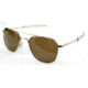 AO General Sunglasses, Gold, Amber Poly Lens, Comfort Cable, 58mm, Polarized G-PHCAP-CC-58